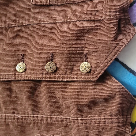 Vintage Sears Corduroy Brown Vest - Picture 5 of 6